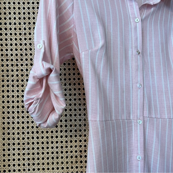 Collard Pink Midi Dress - Picture 3 of 4